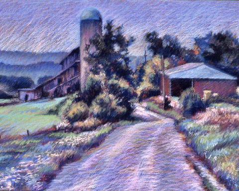 Farm in Penn.-pastel on paper-18X24